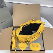 Balenciaga Medium Le Cagole Yellow Leather Bag - 2