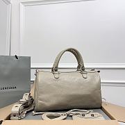 Balenciaga Medium Le Cagole Gray Leather Bag - 2