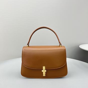 The Row Sofia Brown Leather Hand Bag