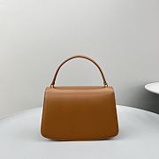 The Row Sofia Brown Leather Hand Bag - 4