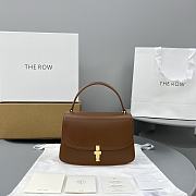 The Row Sofia Brown Leather Hand Bag - 6