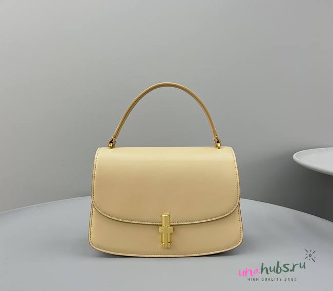 The Row Sofia Beige Leather Hand Bag - 1