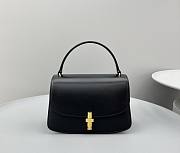 The Row Sofia Black Leathner Hand Bag - 1