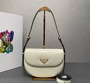 Prada Arqué White Leather Bag - 1