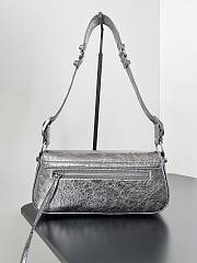 Balenciaga Small Le Cagole Silver Sling Bag - 6