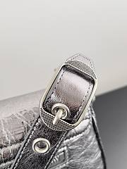 Balenciaga Small Le Cagole Silver Sling Bag - 5