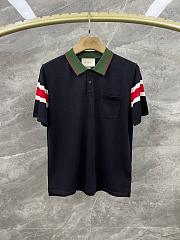 Gucci Men Polo ( white/ black) - 6