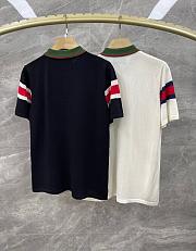 Gucci Men Polo ( white/ black) - 5