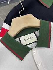 Gucci Men Polo ( white/ black) - 3