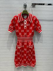 Gucci red GG dress - 1