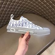 Dior B23 lowtop grey/blue sneakers - 5