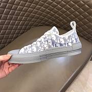 Dior B23 lowtop grey/blue sneakers - 4