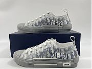 Dior B23 lowtop grey/blue sneakers - 3