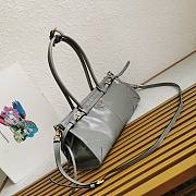 Prada 1BA426 medium gray leather handbag - 5