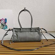 Prada 1BA426 medium gray leather handbag - 6