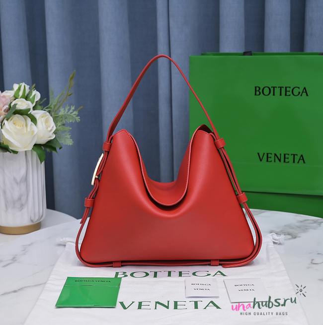 Bottega Veneta Cradle Red Leather Bag  - 1