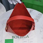 Bottega Veneta Cradle Red Leather Bag  - 5