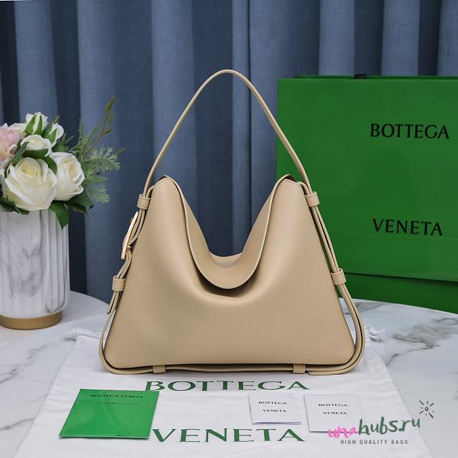 Bottega Veneta Cradle Beige Leather Bag - 1