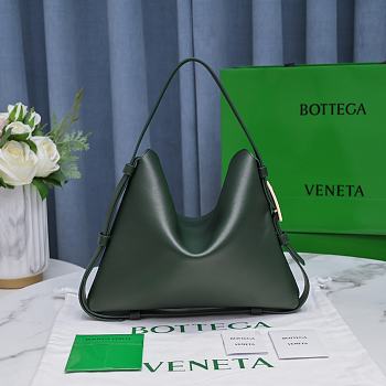 Bottega Veneta Cradle Green Leather Bag