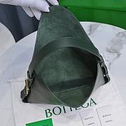 Bottega Veneta Cradle Green Leather Bag - 3