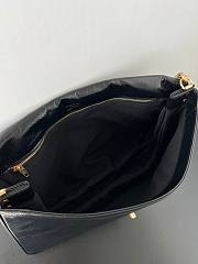 Balenciaga BB Soft Large Black Leather Gold Shoulder Bag - 4