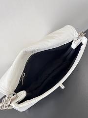 Balenciaga BB Soft Small White Leather Shoulder Bag - 5