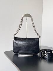 Balenciaga BB Soft Small Black Leather Shoulder Bag - 4