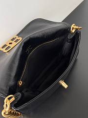 Balenciaga BB Soft Small Black Leather Golf Shoulder Bag - 6