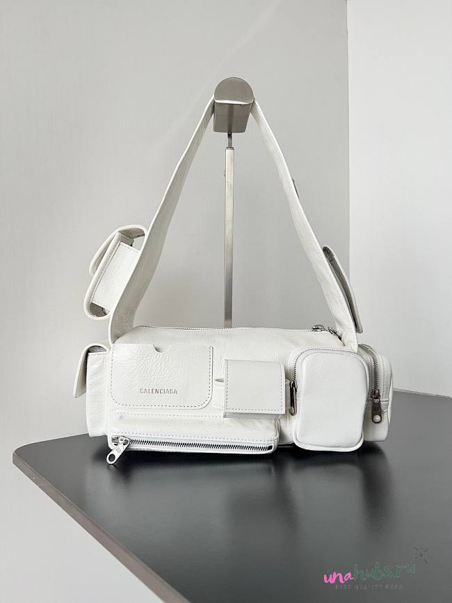 Balenciaga Superbusy XS White Sling Bag - 1