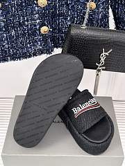 Balenciaga Women Black Denim Sandals - 5