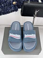 Balenciaga Women Denim Sandals - 3