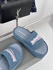 Balenciaga Women Denim Sandals - 5