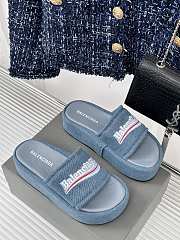 Balenciaga Women Denim Sandals - 6