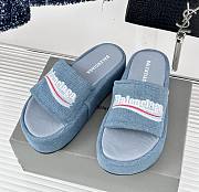 Balenciaga Women Denim Sandals - 1