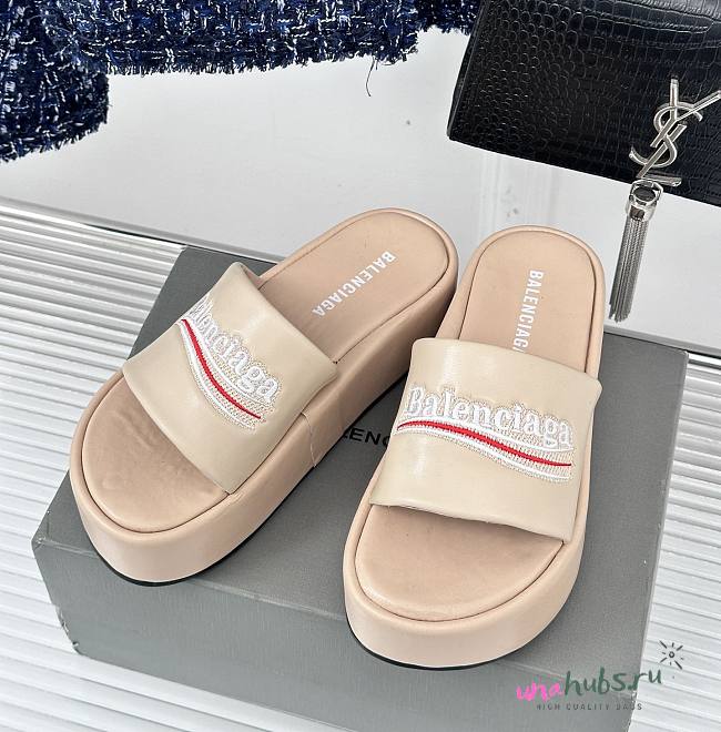 Balenciaga Women Beige Sandals - 1