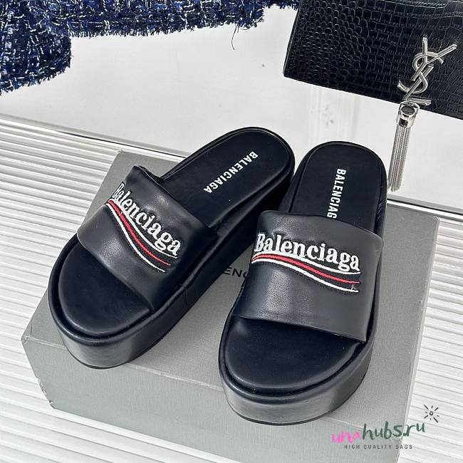 Balenciaga Women Black Sandals - 1