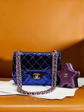 Chanel CF 24C Hollywood Blue Mirror Calfskin Bag