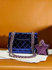 Chanel CF 24C Hollywood Blue Mirror Calfskin Bag - 3