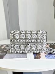 Chanel 23CF silver tweed mini bag - 1