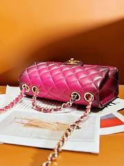 Chanel 24A CF Small Pink ombre lambskin bag  - 4