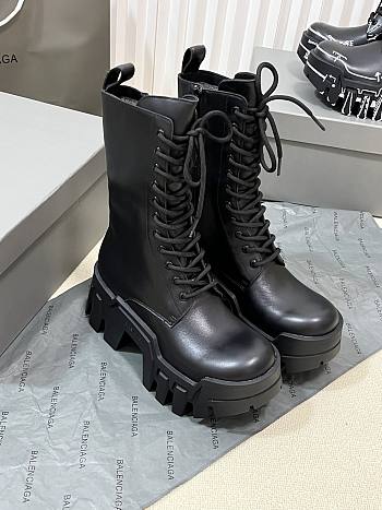 Balenciaga Bulldozer Platfor Black Boots