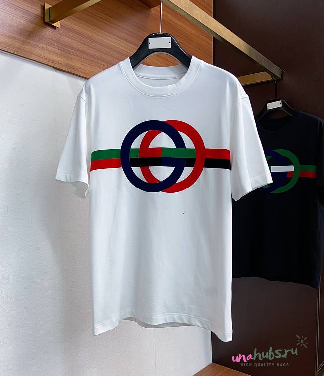 Gucci GG shirt (white/ blue) - 1