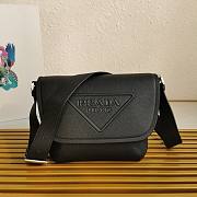 Prada 2VD056 black leather shoulder strap bag - 1