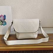 Prada 2VD056 white leather shoulder strap bag - 5