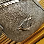 Prada 2VD056 gray leather shoulder strap bag - 6