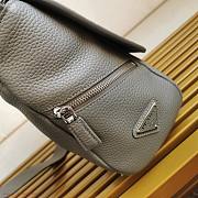 Prada 2VD056 gray leather shoulder strap bag - 5