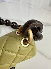 Chanel AS4165 Mini Flap Green Lambskin Bag - 4