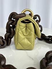 Chanel AS4165 Mini Flap Green Lambskin Bag - 5