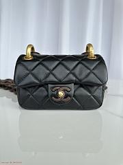 Chanel AS4165 Mini Flap Black Lambskin Bag - 3