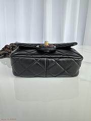 Chanel AS4165 Mini Flap Black Lambskin Bag - 6